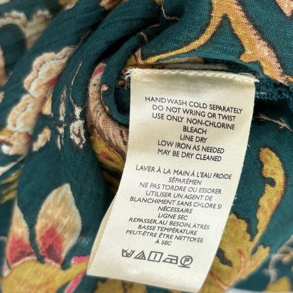 Anthropologie Pilcro The Tavi Tie Neck Button Down Blouse - Picture 12 of 12